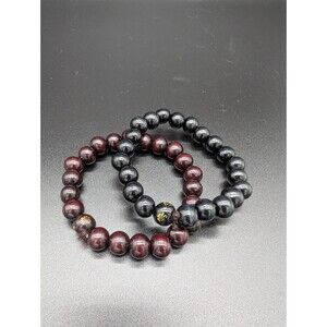 2pk Tibetan Buddhist Peace Bracelet Prayer Beads Wood Stretch Bracelet